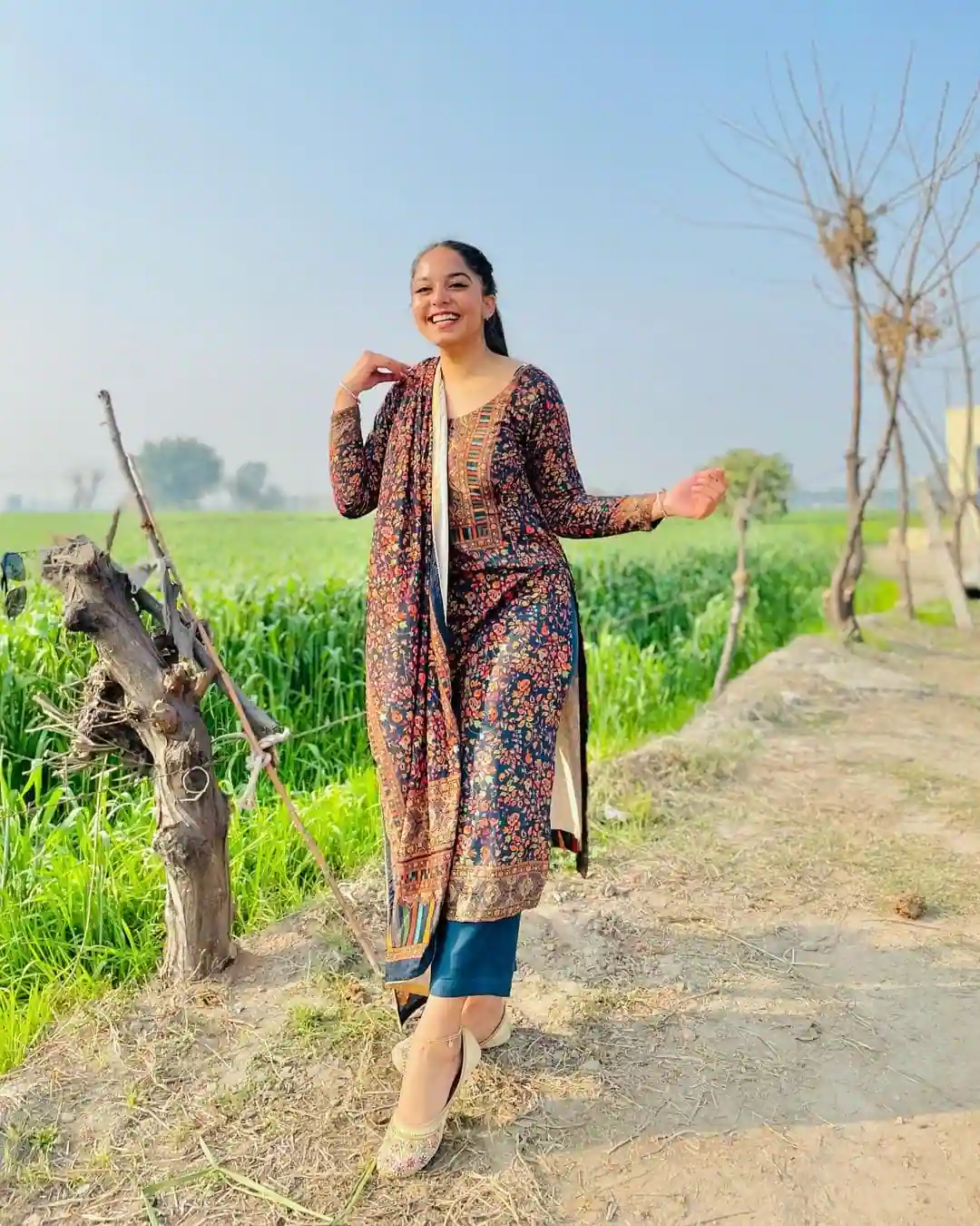 Karmita Kaur, a content creator, offers full-HD viral images 